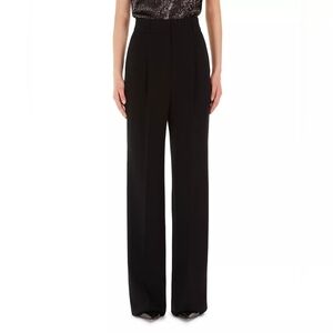 Max Mara Studio Lontra High-Waist Trousers | Size 4 Tailored Chic Wide-Leg Pants